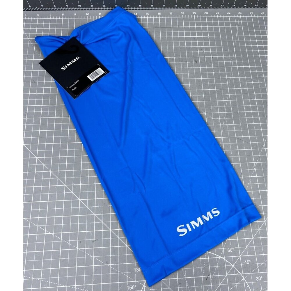 Simms Fishing Sun Neck Gaiter - One Size Fits Most - NEW W/ TAGS Pacific Blue 33